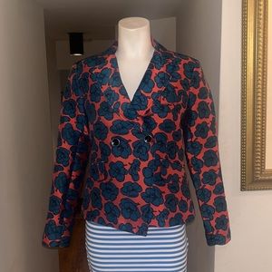 Argent  Double Breasted Floral Blazer